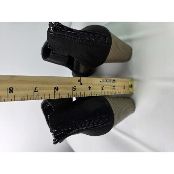 a.n.a A New Approach Women's Wedge Sandals Black Back Zipper Size 10 - Picture 4 of 9